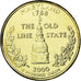 Coin, United States, Maryland, Quarter, 2000, U.S. Mint, AU(55-58), Gold plated