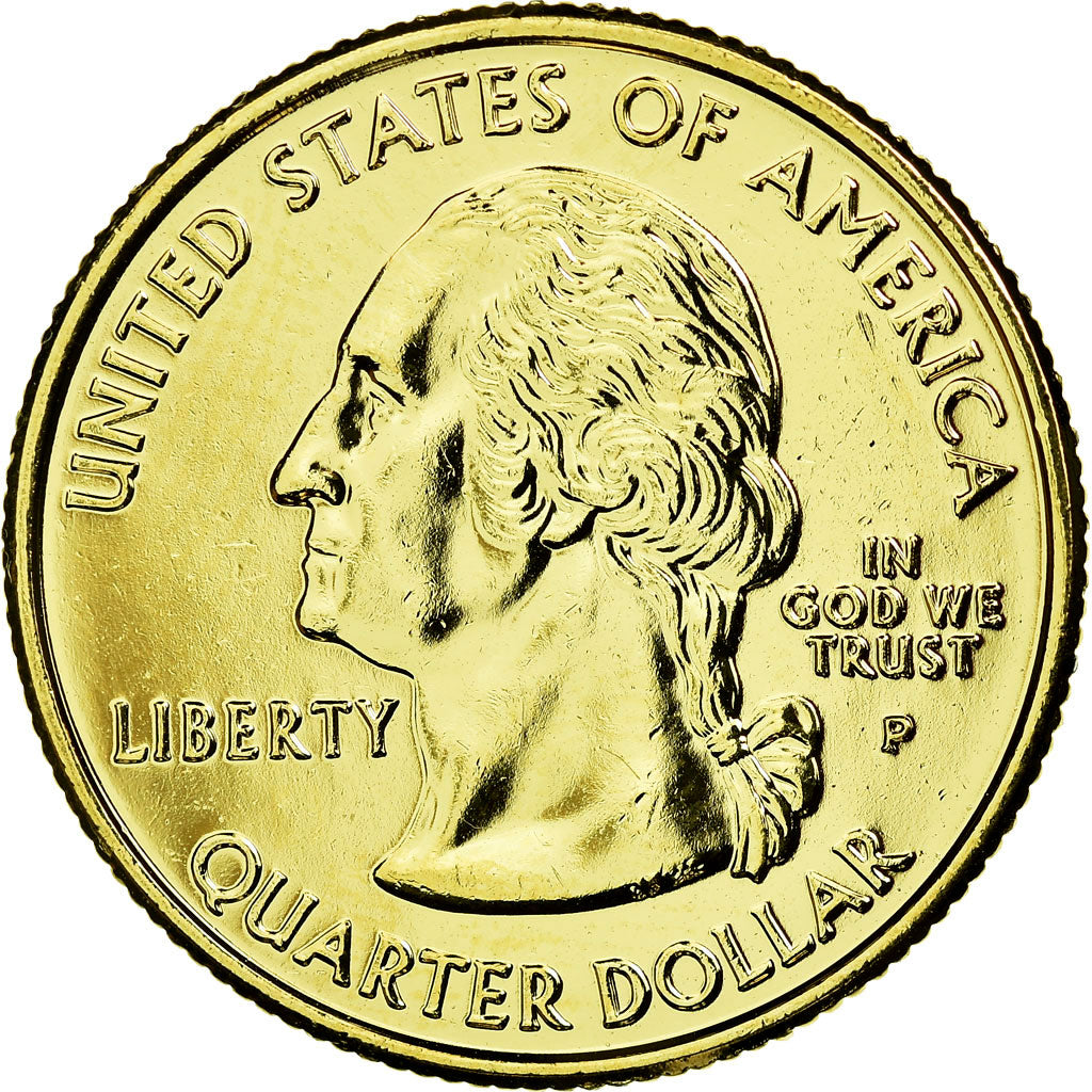 Moneta, Stati Uniti, Arkansas, Quarter, 2003, U.S. Mint, SPL-, Gold plated