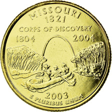 Moneta, Stati Uniti, Missouri, Quarter, 2003, U.S. Mint, SPL-, Gold plated