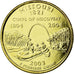 Moneta, Stati Uniti, Missouri, Quarter, 2003, U.S. Mint, SPL-, Gold plated