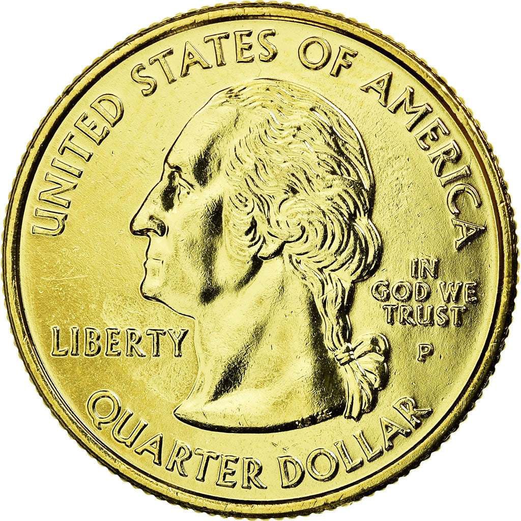Moneta, Stati Uniti, Missouri, Quarter, 2003, U.S. Mint, SPL-, Gold plated