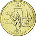Moneda, Estados Unidos, Illinois, Quarter, 2003, U.S. Mint, EBC, Gold plated