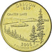 Coin, United States, Oregon, Quarter, 2005, U.S. Mint, AU(55-58), Gold plated