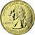 Coin, United States, Nebraska, Quarter, 2006, U.S. Mint, AU(55-58), Gold plated