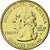 Coin, United States, Washington, Quarter, 2007, U.S. Mint, AU(55-58), Gold