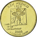 Coin, United States, New Mexico, Quarter, 2008, U.S. Mint, AU(55-58), Gold