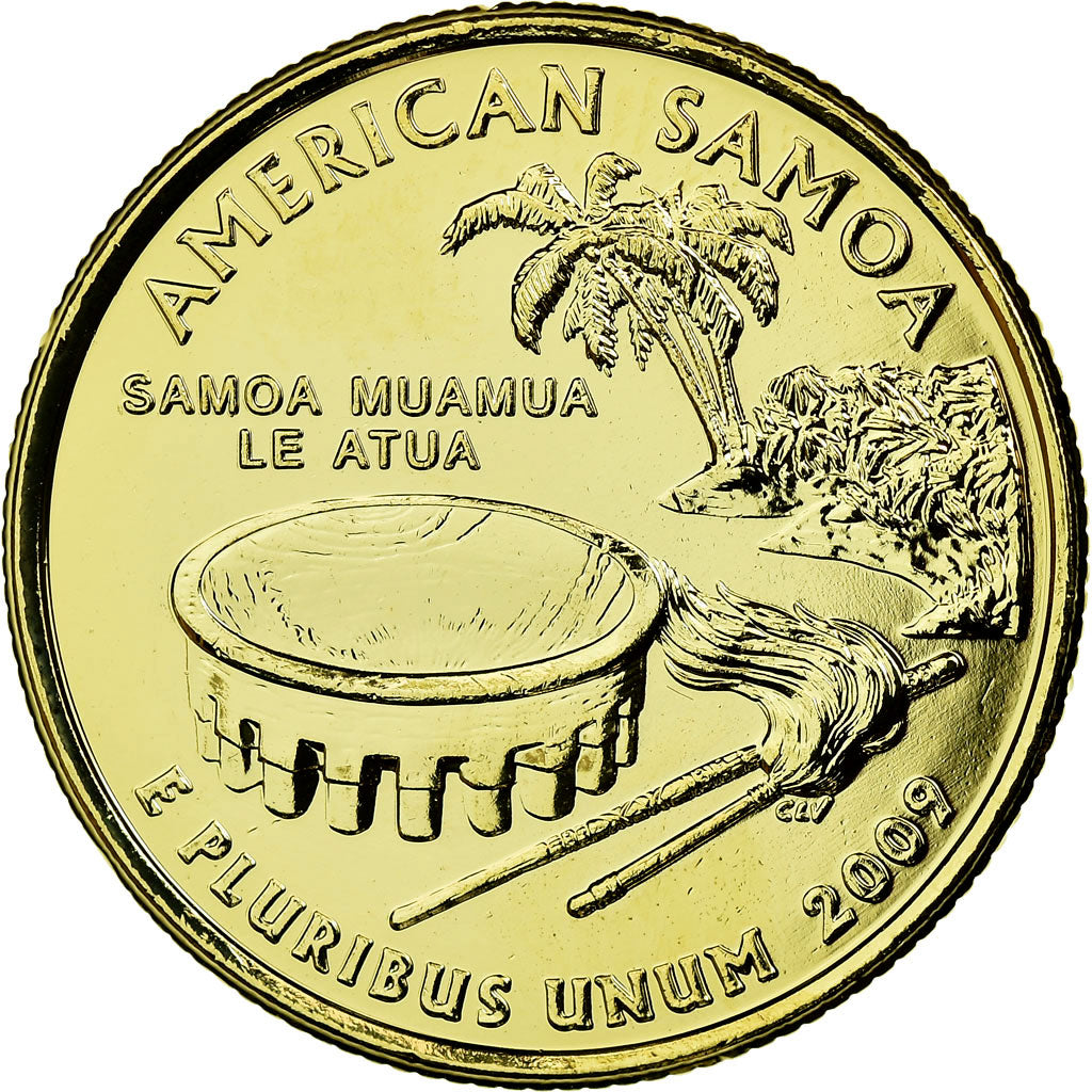 Monnaie, États-Unis, American Samoa, Quarter, 2009, U.S. Mint, SUP, Métal