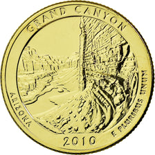 Moneta, Stati Uniti, Grand Canyon, Quarter, 2010, U.S. Mint, SPL-, Gold plated