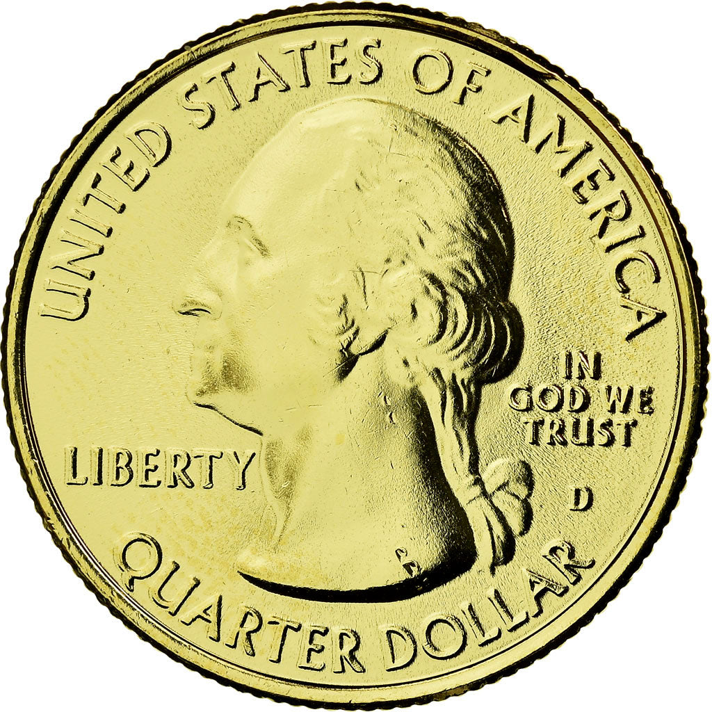 Moneta, Stati Uniti, Grand Canyon, Quarter, 2010, U.S. Mint, SPL-, Gold plated