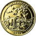 Coin, United States, Yellowstone, Quarter, 2010, U.S. Mint, AU(55-58), Gold