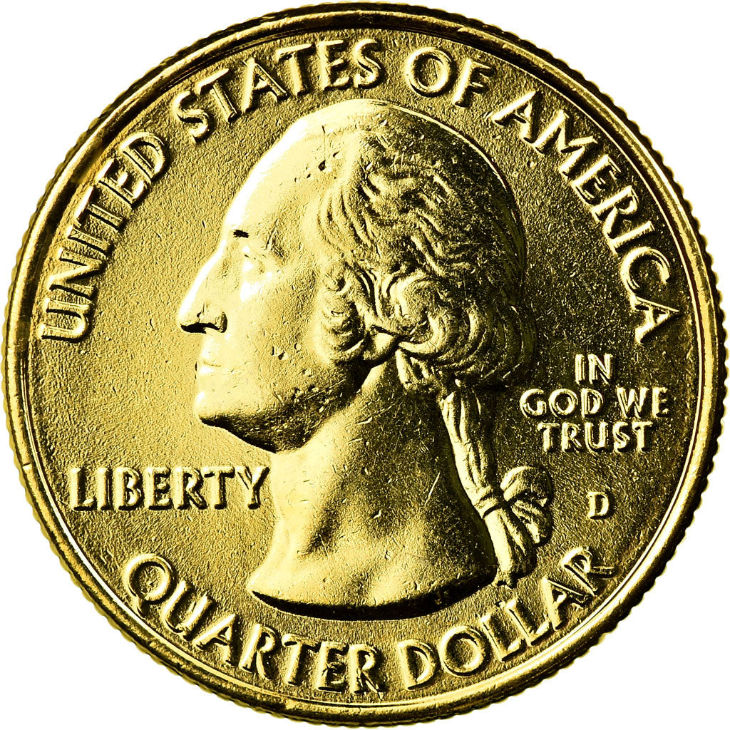 Munten, Verenigde Staten, Hot Springs, Quarter, 2010, U.S. Mint, PR, Verguld