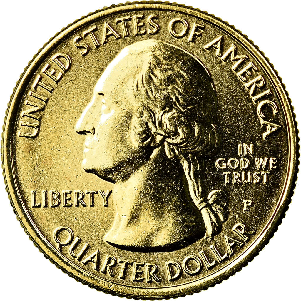 Munten, Verenigde Staten, Glacier, Quarter, 2011, U.S. Mint, PR, Verguld metaal