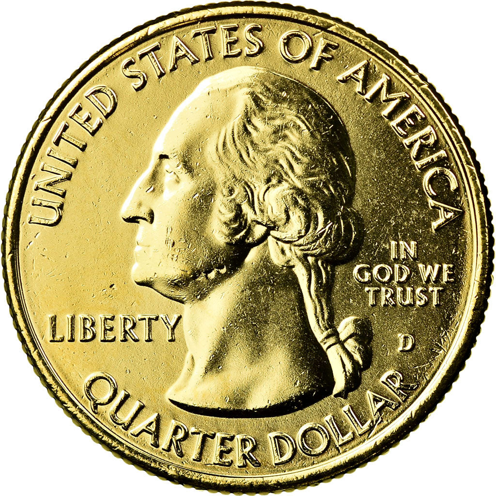Coin, United States, Olympic, Quarter, 2011, U.S. Mint, AU(55-58), Gold plated