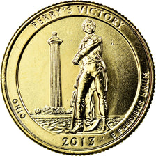 Coin, United States, Perry's Victory, Quarter, 2013, U.S. Mint, AU(55-58), Gold