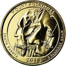 Moeda, Estados Unidos da América, Mount Rushmore, Quarter, 2013, U.S. Mint