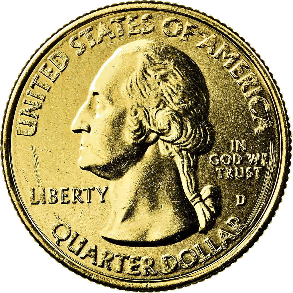 Munten, Verenigde Staten, Shenandoah, Quarter, 2014, U.S. Mint, PR, Verguld