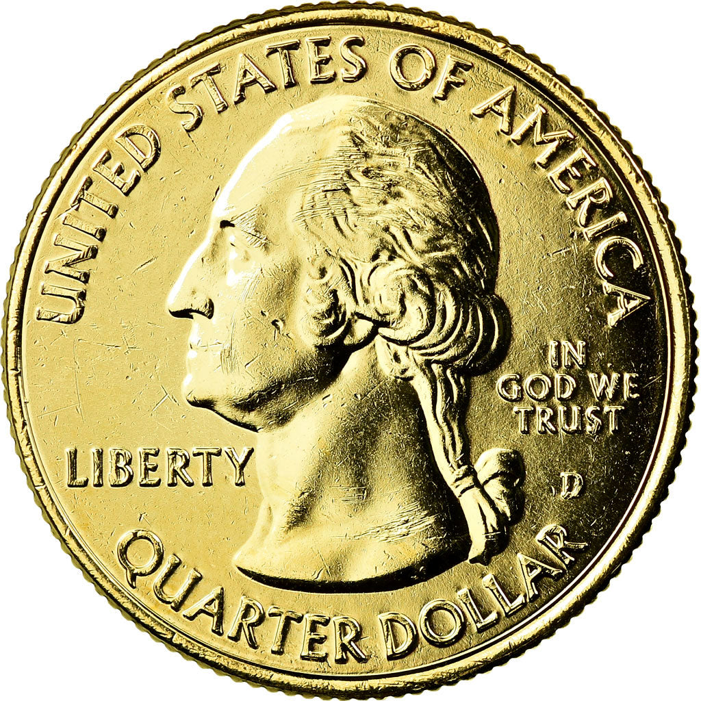 Münze, Vereinigte Staaten, Great Sand Dunes, Quarter, 2014, U.S. Mint, VZ, Gold