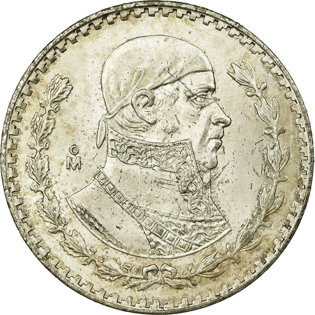 Coin, Mexico, Peso, 1962, Mexico City, EF(40-45), Silver, KM:459