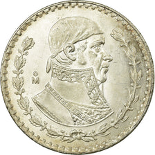 Coin, Mexico, Peso, 1962, Mexico City, EF(40-45), Silver, KM:459