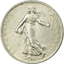 Coin, France, Semeuse, 2 Francs, 1914, Castelsarrasin, AU(55-58), Silver