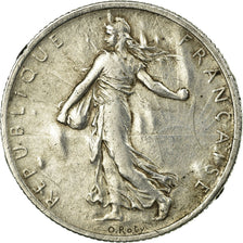 Munten, Frankrijk, Semeuse, 2 Francs, 1914, Paris, ZF, Zilver, KM:845.1