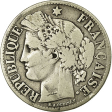 Coin, France, Cérès, 2 Francs, 1871, Paris, VF(20-25), Silver, KM:817.1