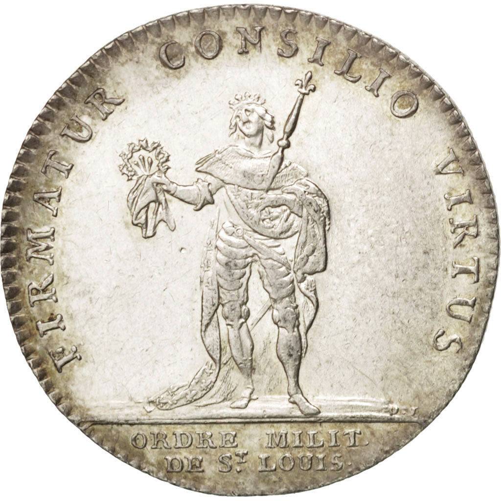 France, Royal, Token, AU(50-53), Silver, 30, Feuardent #1638., 9.60