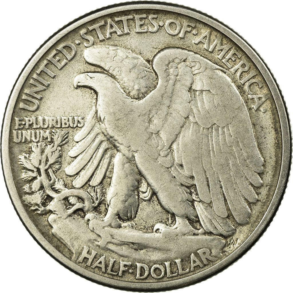 Coin, United States, Walking Liberty Half Dollar, Half Dollar, 1942, U.S. Mint