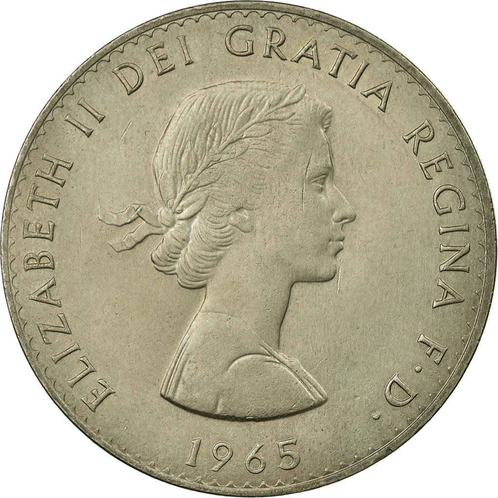 Coin, Great Britain, Elizabeth II, Crown, 1965, EF(40-45), Copper-nickel, KM:910