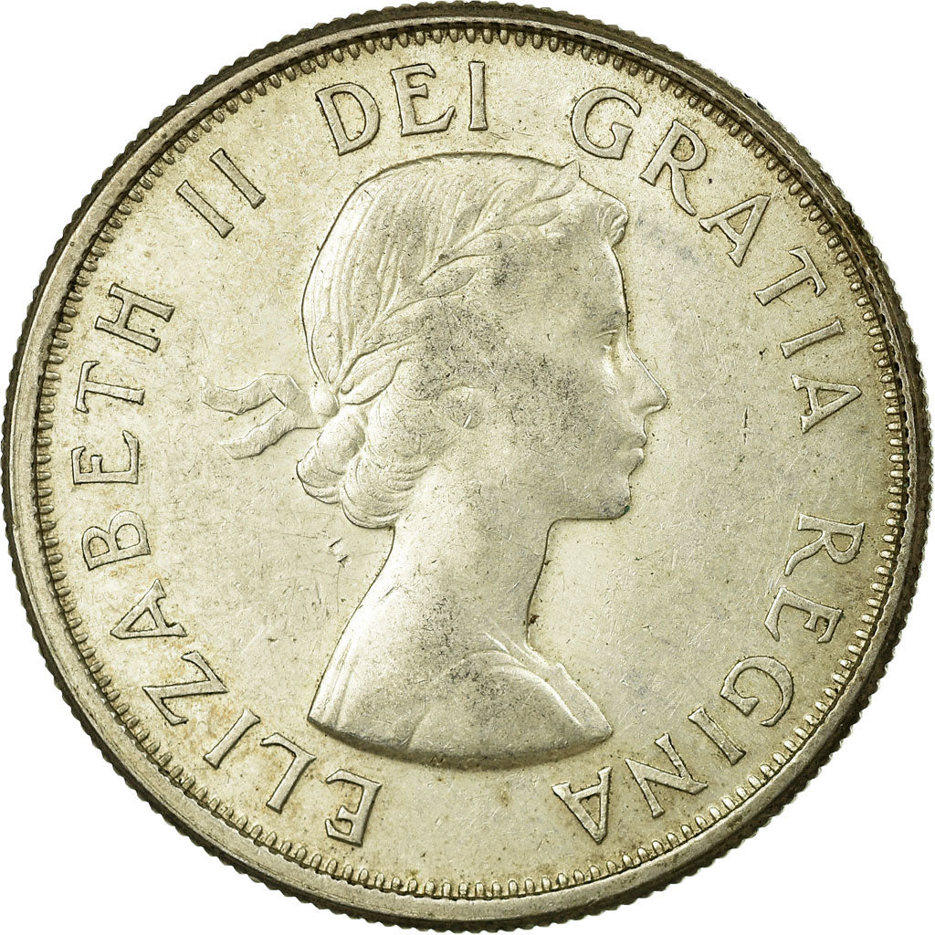 Coin, Canada, Elizabeth II, 50 Cents, 1964, Royal Canadian Mint, Ottawa