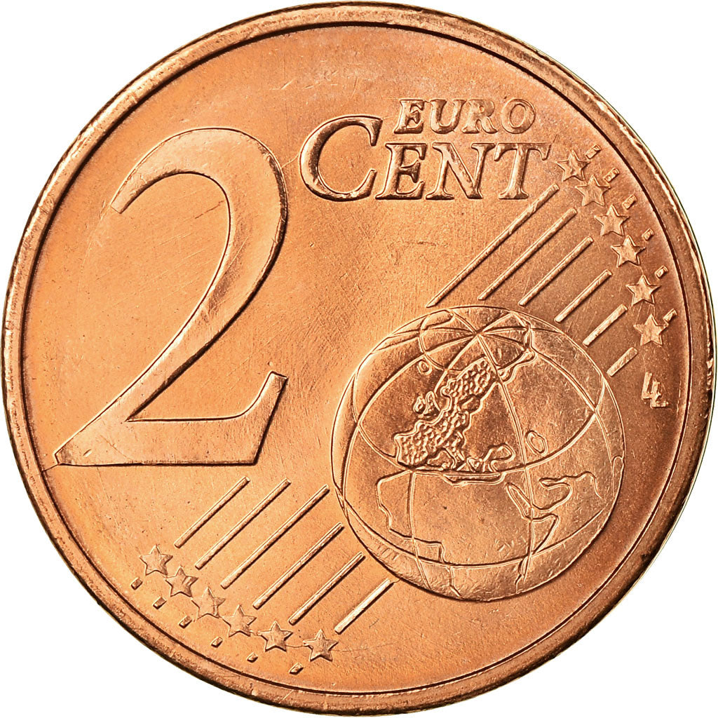 Greece, 2 Euro Cent, 2007, MS(63), Copper Plated Steel, KM:182