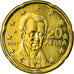 Grèce, 20 Euro Cent, 2007, SPL, Laiton, KM:212