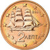 Greece, 2 Euro Cent, 2008, MS(63), Copper Plated Steel, KM:182