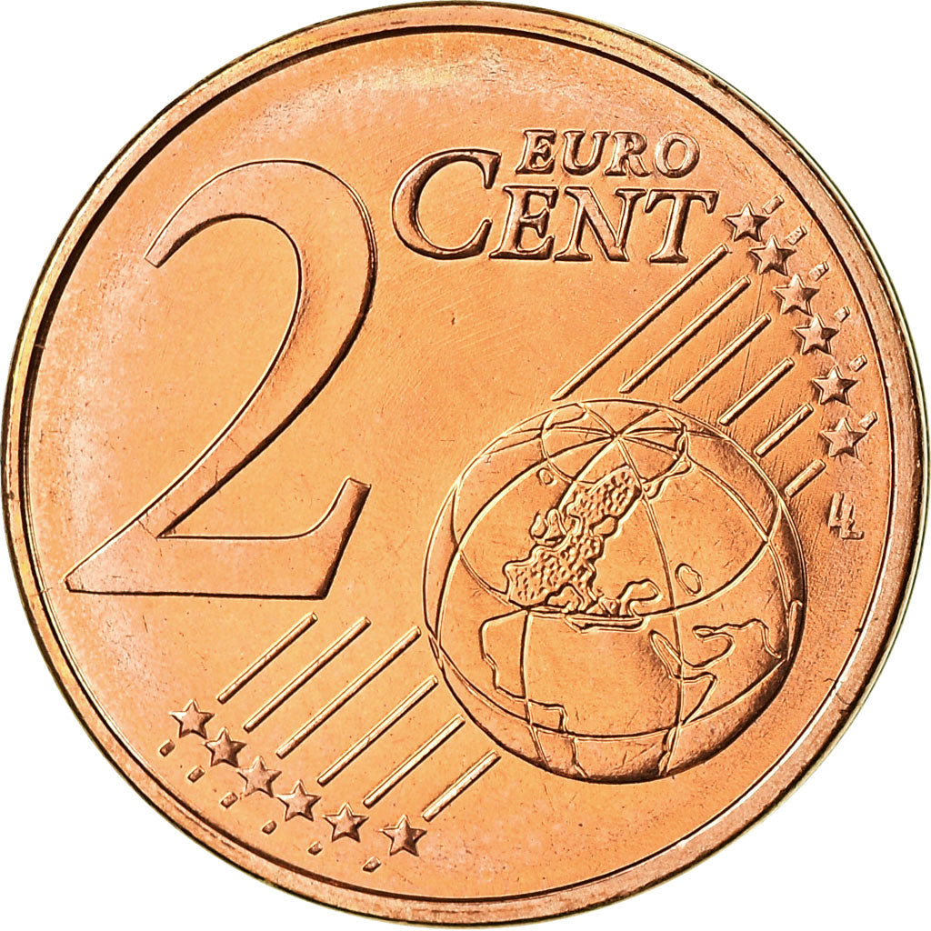 Greece, 2 Euro Cent, 2008, MS(63), Copper Plated Steel, KM:182