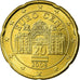 Austria, 20 Euro Cent, 2008, SC, Latón, KM:3140