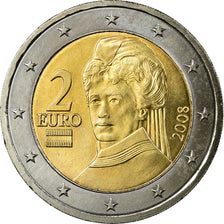 Österreich, 2 Euro, 2008, UNZ, Bi-Metallic, KM:3143