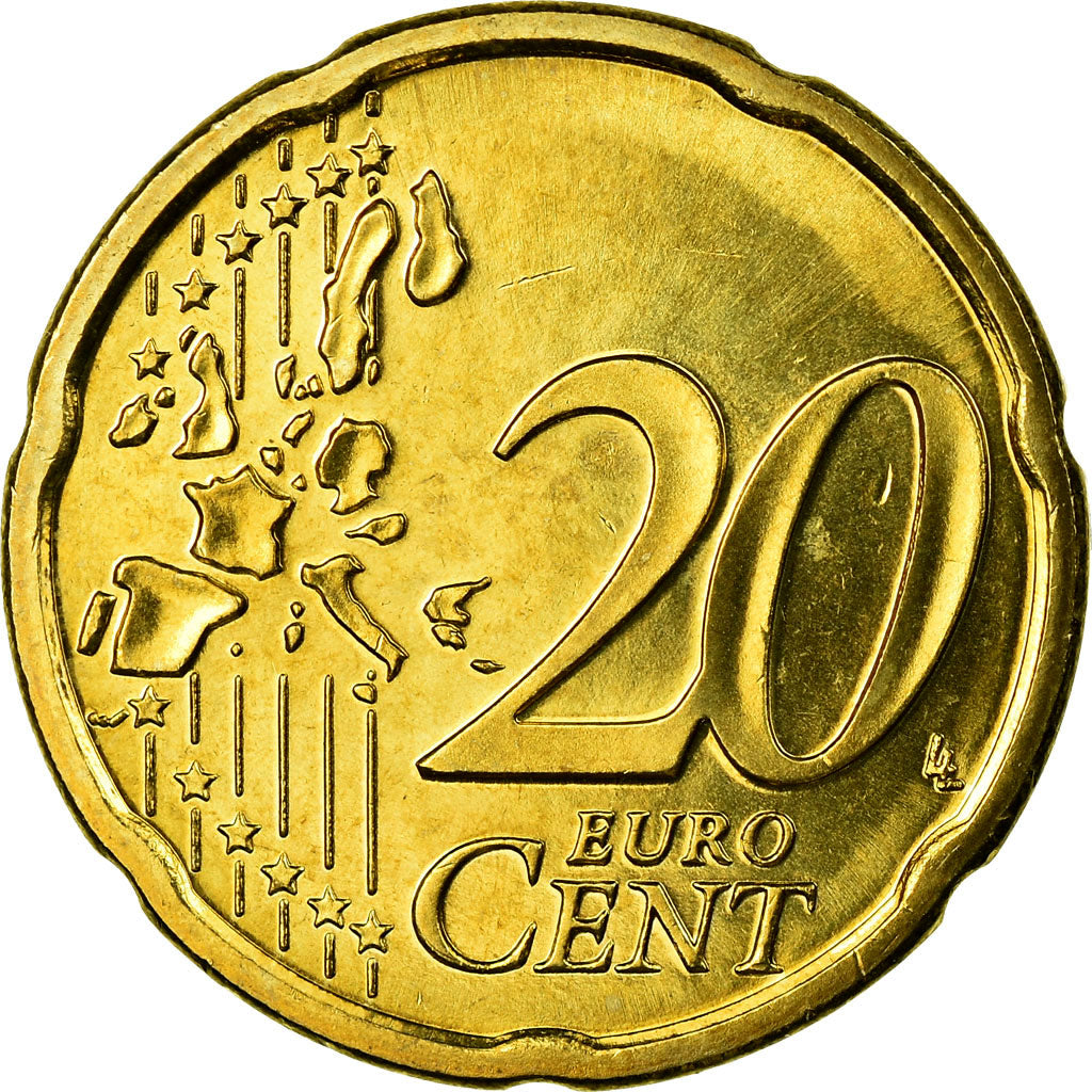 Austria, 20 Euro Cent, 2007, SPL, Ottone, KM:3086