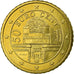 Österreich, 50 Euro Cent, 2007, UNZ, Messing, KM:3087
