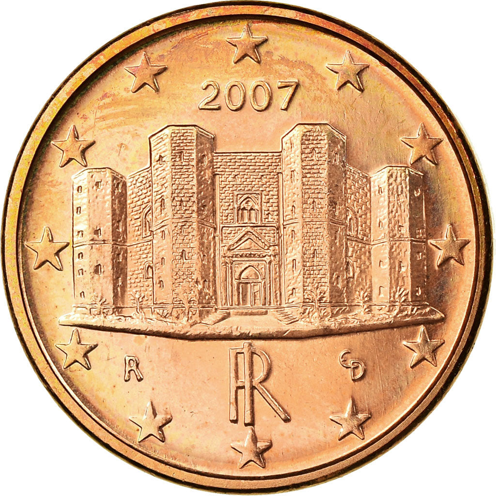 Italy, Euro Cent, 2007, MS(63), Copper Plated Steel, KM:210