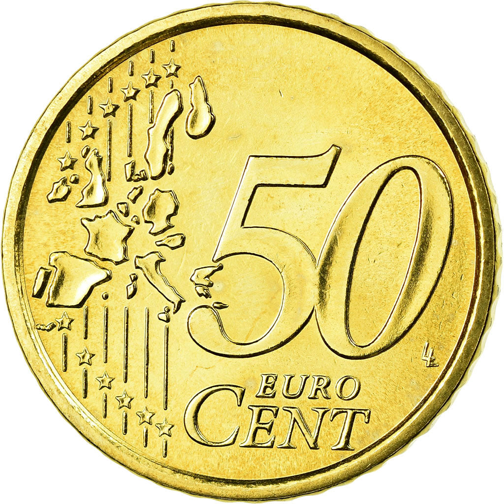 Italy, 50 Euro Cent, 2007, MS(63), Brass, KM:215