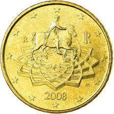 Italien, 50 Euro Cent, 2008, UNZ, Messing, KM:249
