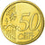 Italia, 50 Euro Cent, 2008, SC, Latón, KM:249