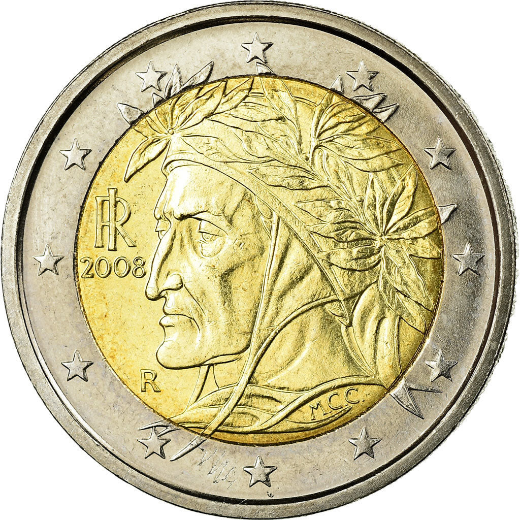 Italia, 2 Euro, 2008, SPL, Bi-metallico, KM:251