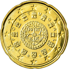 Portogallo, 20 Euro Cent, 2007, SPL, Ottone, KM:744