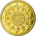 Portugal, 50 Euro Cent, 2007, MS(63), Brass, KM:745