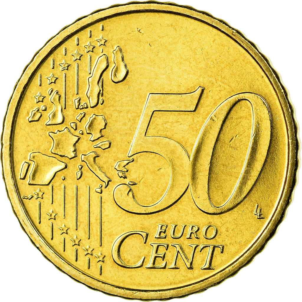 Portugal, 50 Euro Cent, 2007, MS(63), Brass, KM:745