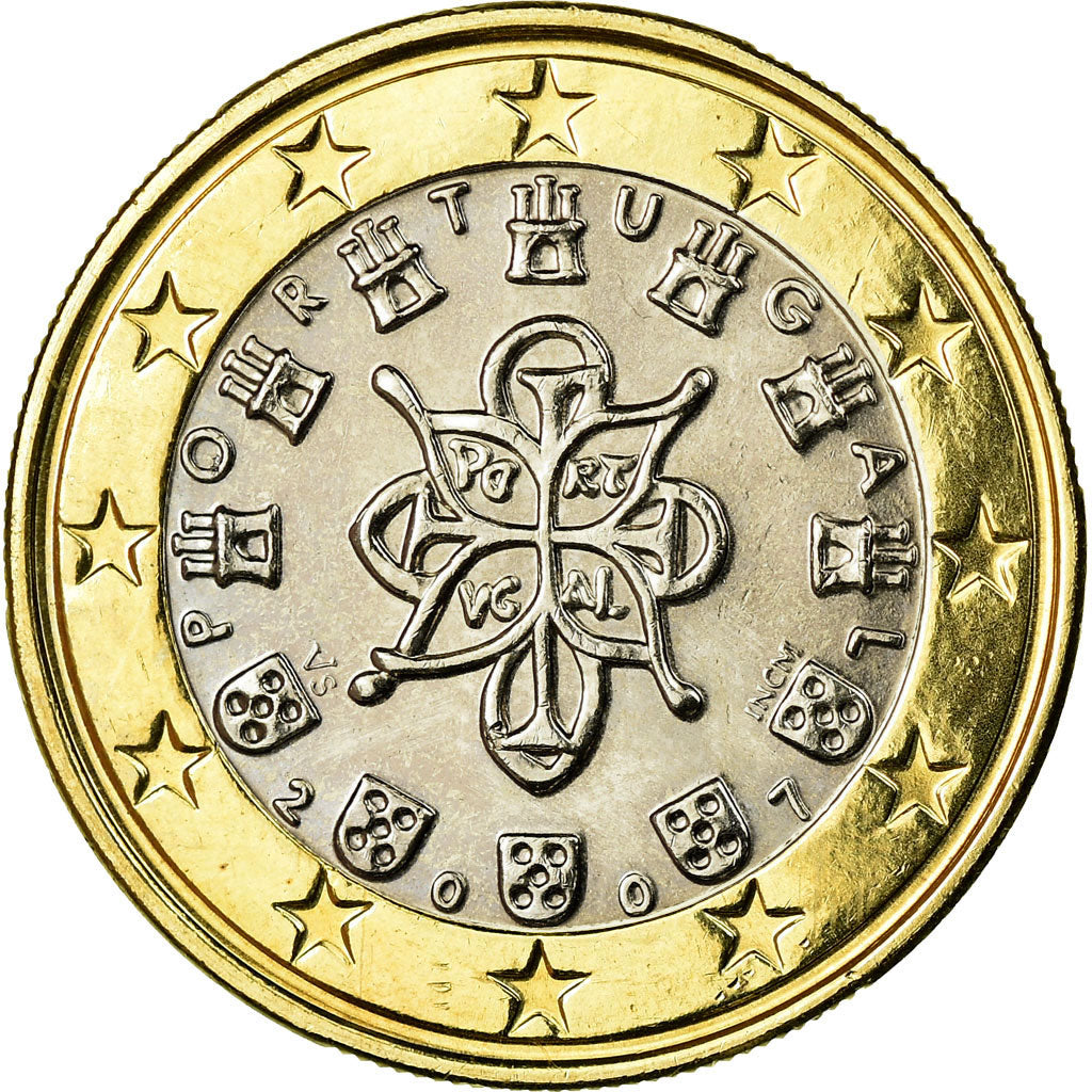 Portugal, Euro, 2007, MS(63), Bi-Metallic, KM:746