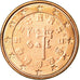 Portugal, Euro Cent, 2003, MS(63), Copper Plated Steel, KM:740