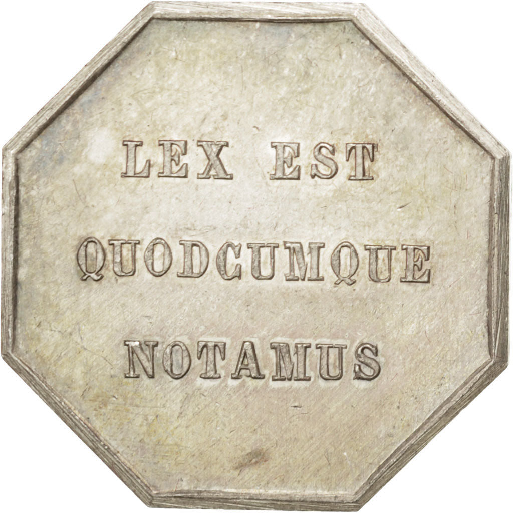 France, Token, Notary, AU(55-58), Silver
