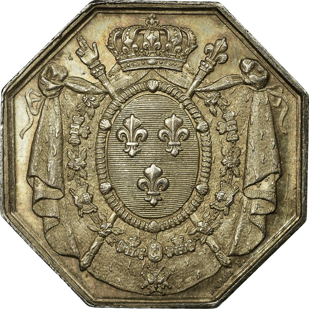 France, Token, Notaires de la Ville de Tours, Silver, MS(60-62), Lerouge:404
